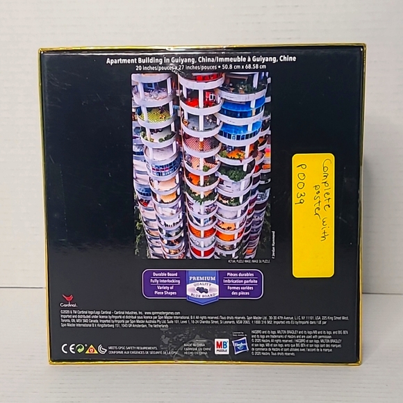 MB Big Ben Luxe 1000 piece puzzle 6056438 COMPLETE and sealed NIB - Picture 3 of 5